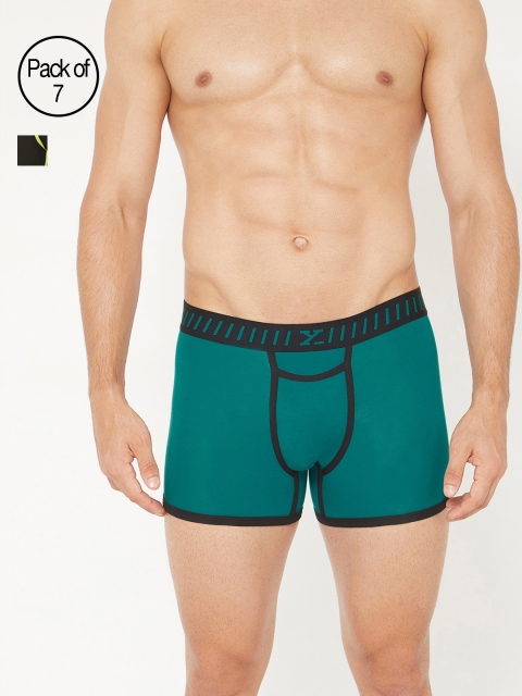 

XYXX Men Pack of 7 Trunks XYTRNK7PCKN05, Green