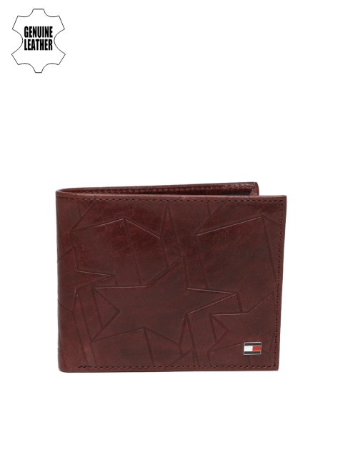 

Tommy Hilfiger Men Maroon Textured Genuine Leather Wallet