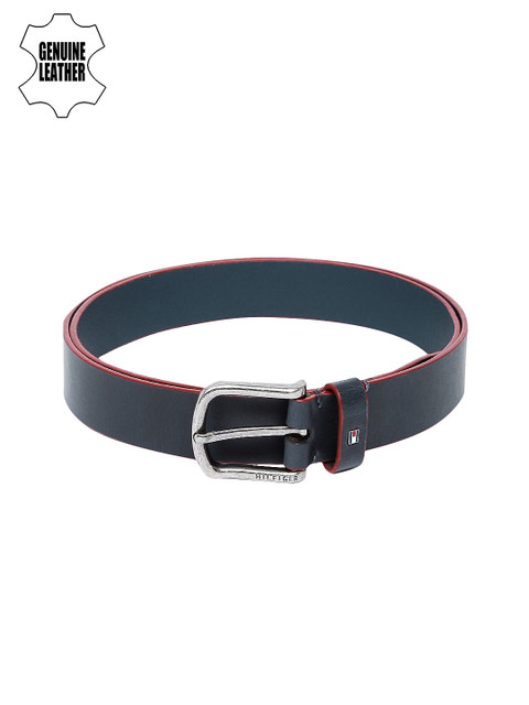 

Tommy Hilfiger Men Navy Blue Solid Leather Belt