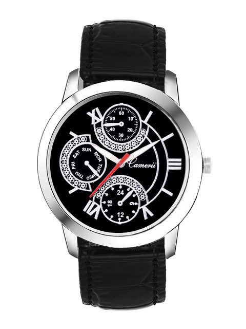 

Camerii Men Black Analogue Watch WM324