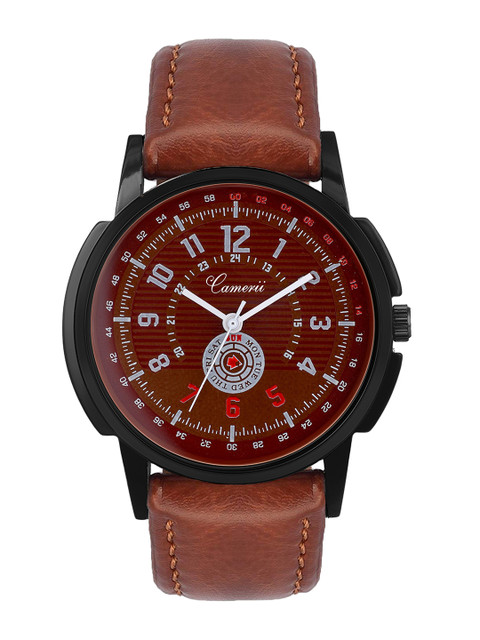 

Camerii Men Brown Analogue Watch WM312
