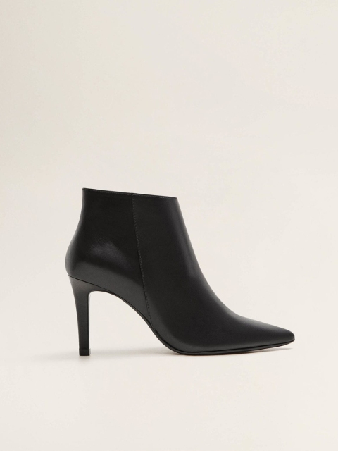 

MANGO Women Black Solid Pumps