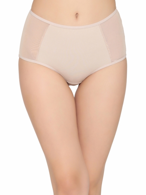

Clovia Women Beige Solid Hipster Briefs PN1765P24