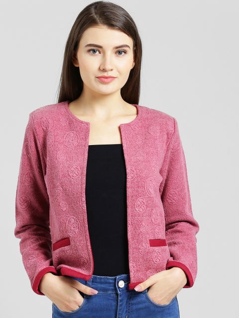 

Taanz Women Pink Solid Sweatshirt