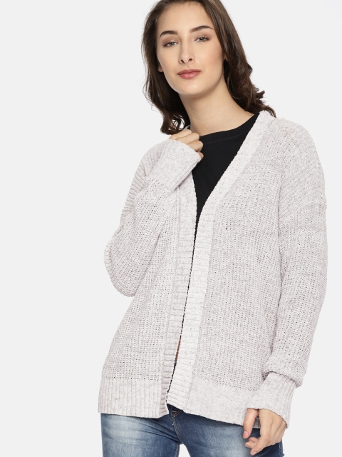 

AMERICAN EAGLE OUTFITTERS Women Grey Solid Front-Open
