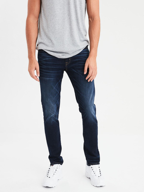 

AMERICAN EAGLE OUTFITTERS Men Blue Slim Fit Mid-Rise Clean Look Stretchable Jeans