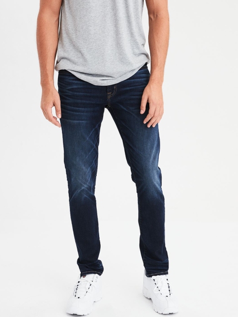

AMERICAN EAGLE OUTFITTERS Men Blue Slim Fit Mid-Rise Clean Look Stretchable Jeans