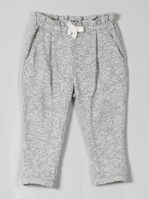 

GAP Baby Grey Girls Marled Soft Pants, Grey melange