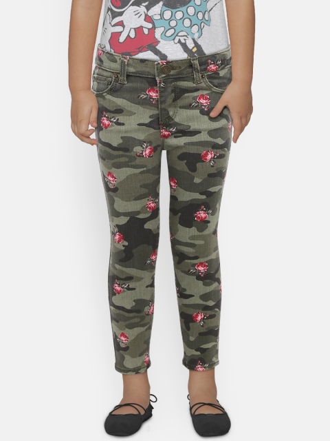 

GAP Baby Girls' Olive Green Superdenim Camo Super Skinny Jeans with Fantastiflex
