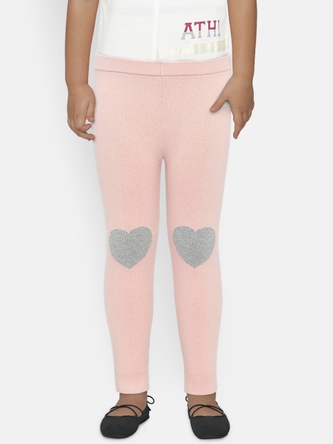 

GAP Baby Girls' Graphic-Knee Sweater Leggings, Pink