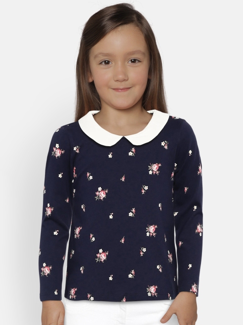 

GAP Baby Girls' Peter Pan Collar Shirt, Black