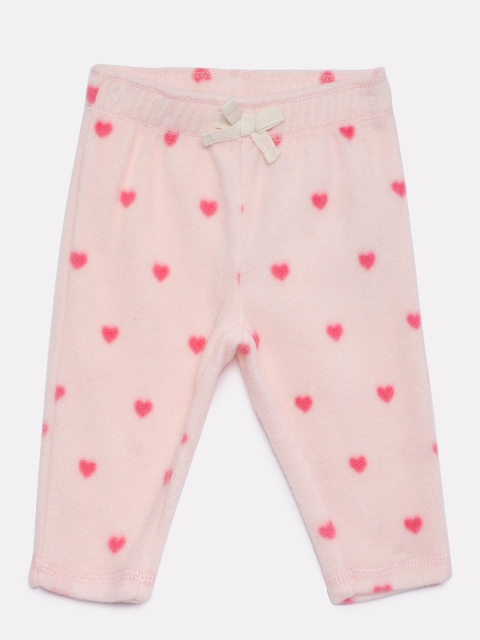 

GAP Baby Girls' Pink Printed Pull-On Pants in Fleece