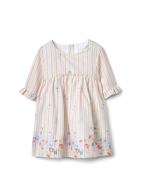 

GAP Baby Girls' Multi-Coloured Floral Stripe Dress