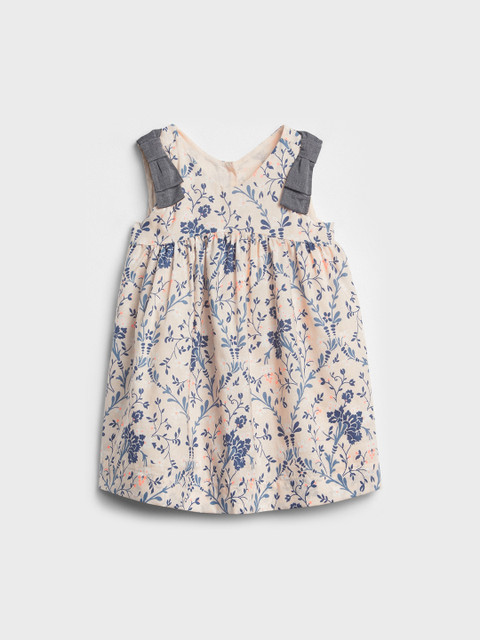 

GAP Baby Girls' Pink & Blue Floral Bow Dress