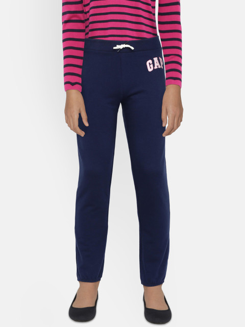 

GAP Girls' Logo Pull-On Joggers, Blue