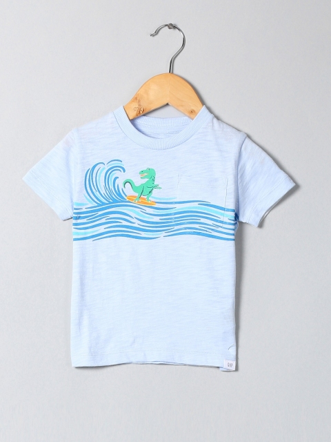 

GAP Boys Blue Monster Pocket T-Shirt