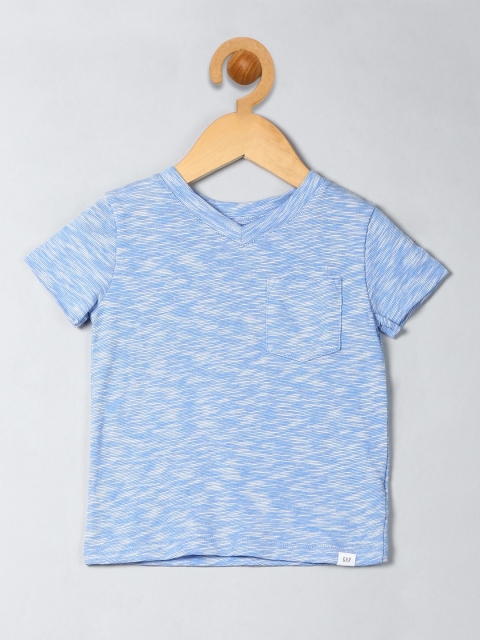 

GAP Baby Boys' V-neck Pocket Tee, Blue