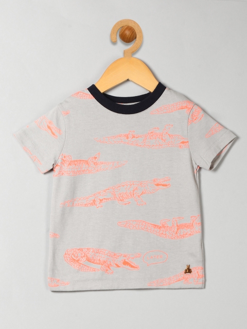 

GAP Baby Boys' Grey Short Sleeve Print T-Shirt
