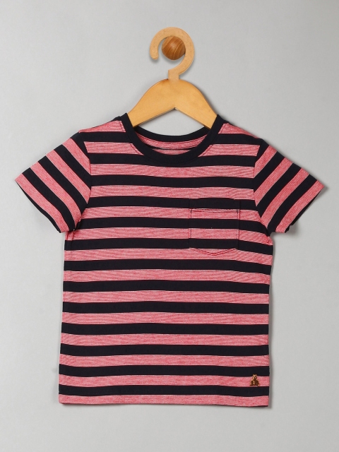 

GAP Baby Boys' Red & Black Stripe Pocket T-Shirt