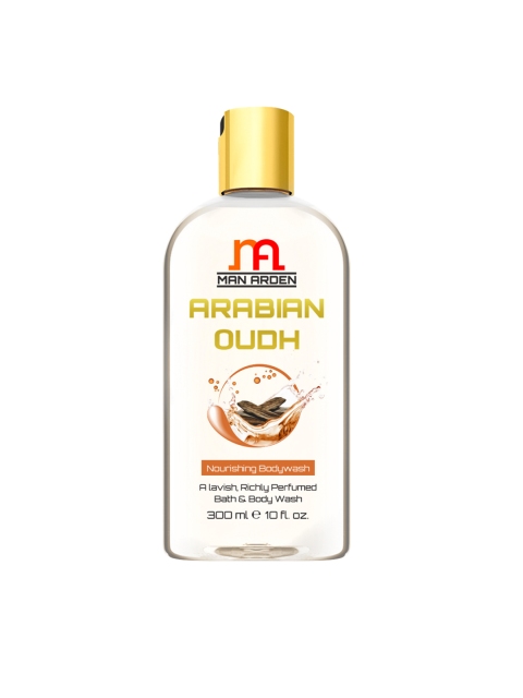 

Man Arden Unisex Arabian Oudh Luxury MoIsturIsing Shower Gel-300 ml, White