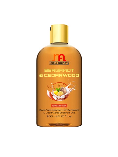 

Man Arden Unisex Bergamot & Cedarwood Luxury Shower Gel-300 ml, Mustard