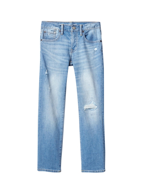 

GAP Boys 1969 Destructed Straight Jeans, Blue