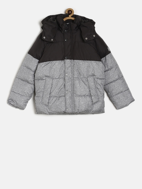

GAP Boys' ColdControl Max Colorblock Puffer Jacket, Grey