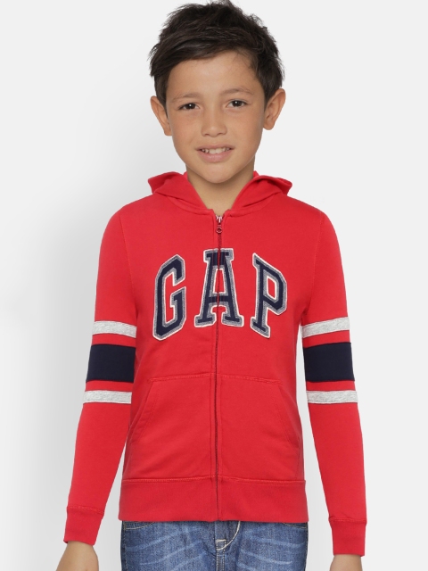 

GAP Boys' Red Logo Hoodie Sweatshirt