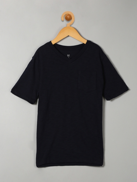 

GAP Boys' V-Neck Pocket T-Shirt, Blue