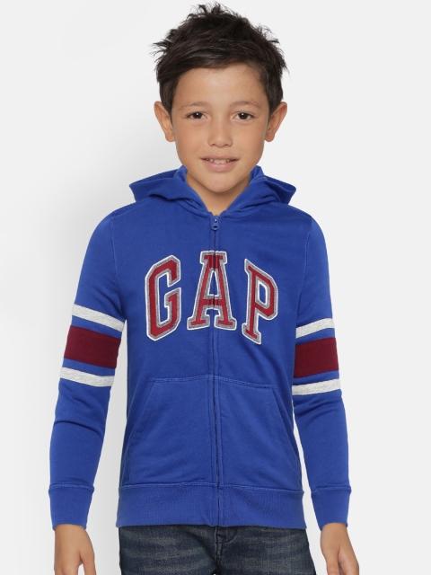 

GAP Boys' Blue Logo Hoodie Sweatshirt