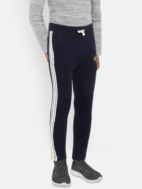 

GAP Boys' Logo Slim Fit Pull-On Pants, Navy blue