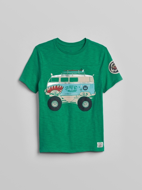 

GAP Boys Green Graphic T-Shirt