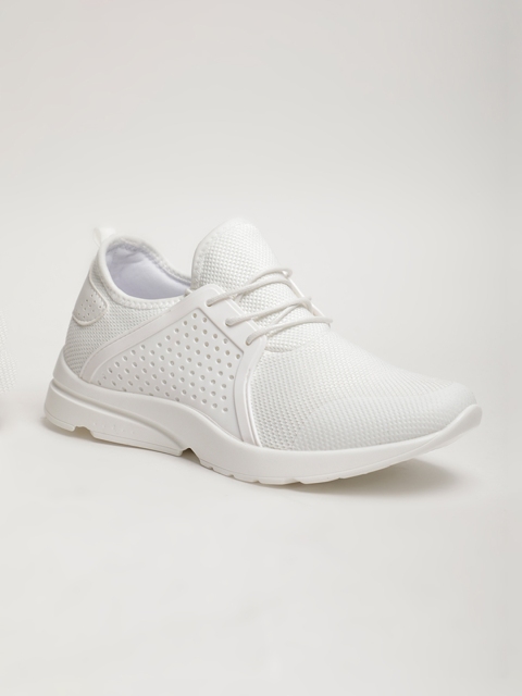 

LOCOMOTIVE Men White Textured Sneakers