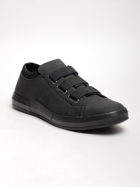 

LOCOMOTIVE Men Charcoal Grey Slip-On Sneakers