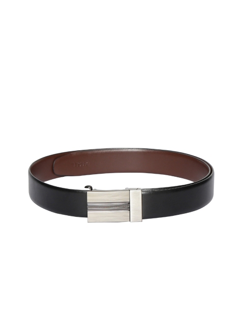 

CRUSSET Men Black & Brown Solid Leather Belt