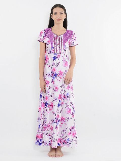 

Sweet Dreams Pink & Blue Printed Nightdress 274478