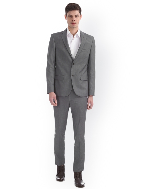 

Arrow Men Grey Single-Breasted Slim Fit Formal Suit