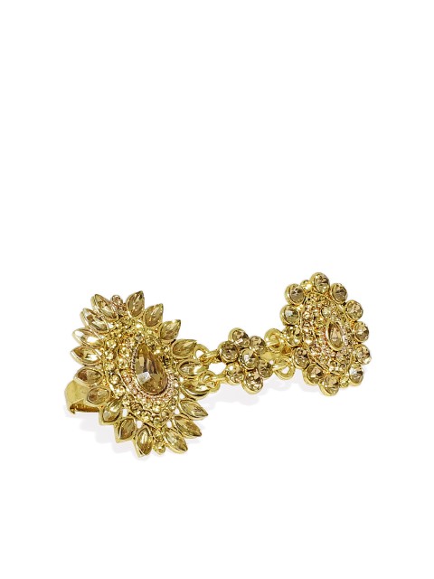 

Spargz Women Double Finger Gold-Plated Ring