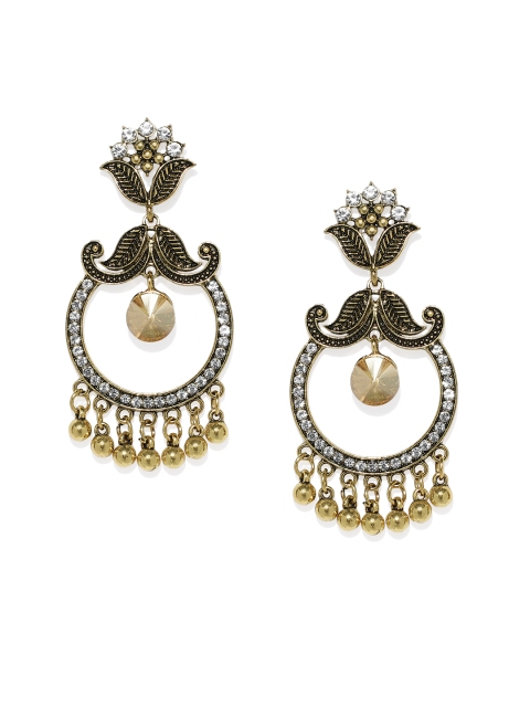 

Spargz Women Gold-Toned Contemporary Drop Earrings