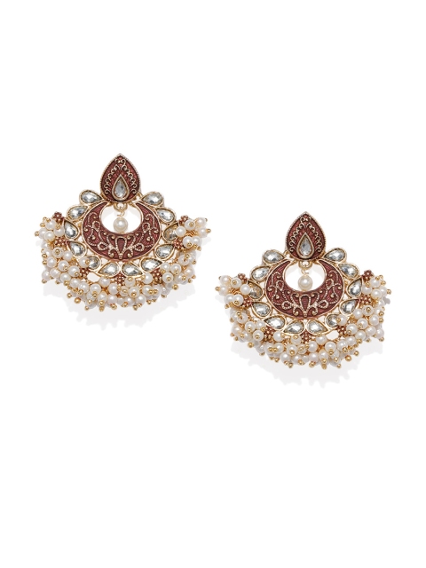 

Spargz Gold-Plated & White Classic Drop Earrings
