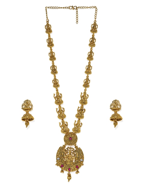 

Spargz Women Gold-Plated & Temple Jewellery Set