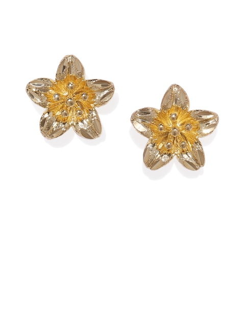 

Spargz Gold-Toned Floral Studs