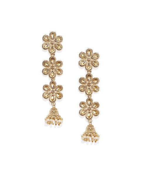 

Spargz Gold-Toned Floral Chandbalis