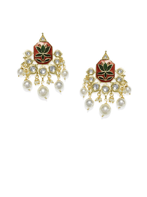 

Spargz Gold-Plated White Crescent Shaped Chandbalis