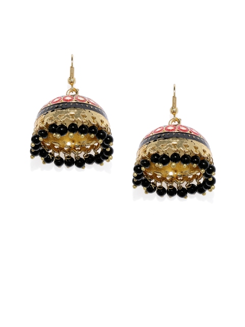 

Spargz Women Gold-Toned Dome Shaped Jhumkas