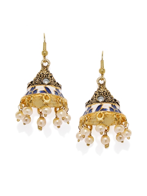 

Spargz Women Gold-Toned Dome Shaped Jhumkas