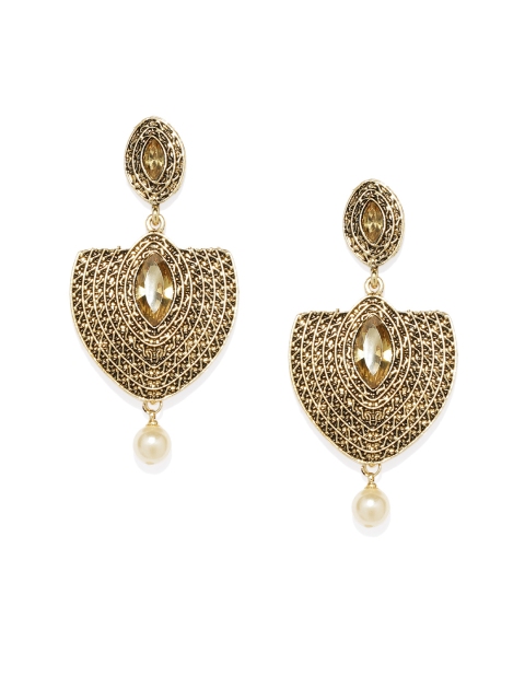 

Spargz Gold-Plated Contemporary Drop Earrings