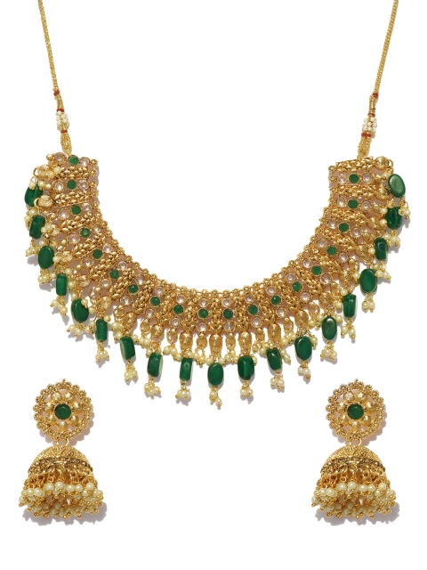 

Spargz Designer Gold Plated Alloy Ruby Necklace