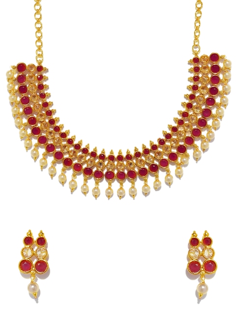 

Spargz Designer Gold Plated Choker Necklace Set