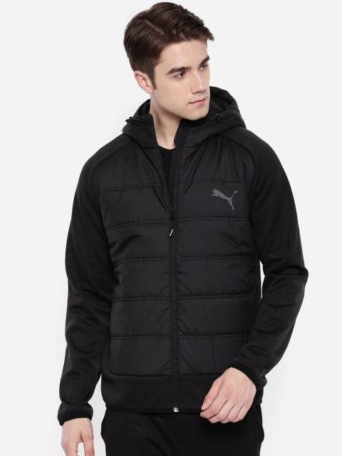 

Puma Men Black Solid Water Repellent Hybrid Jkt Padded Jacket